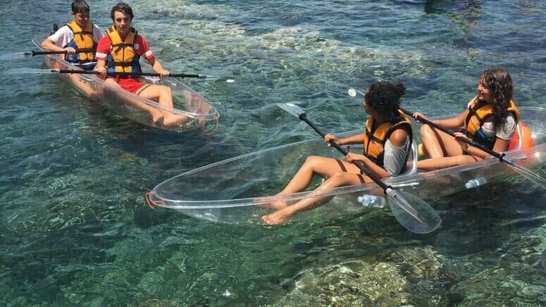 Kayak transparente Cabo Gata