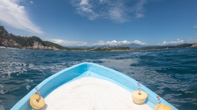 Tour privado lancha bahía Huatulco