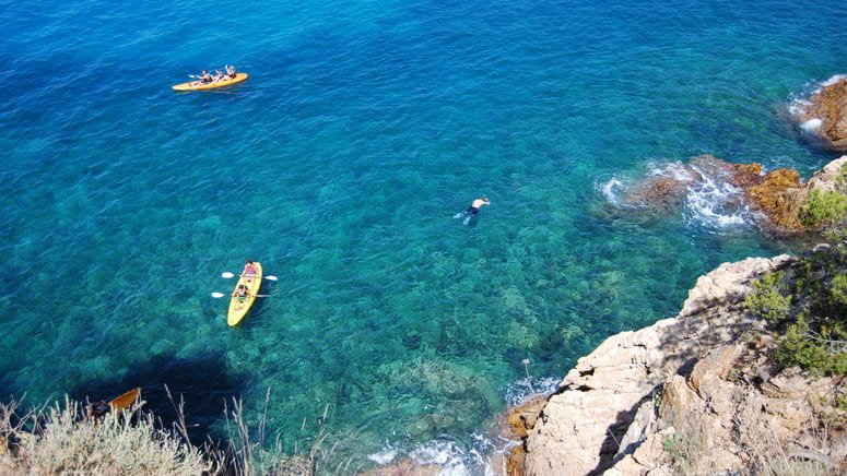 Kayak snorkel ruta cuevas