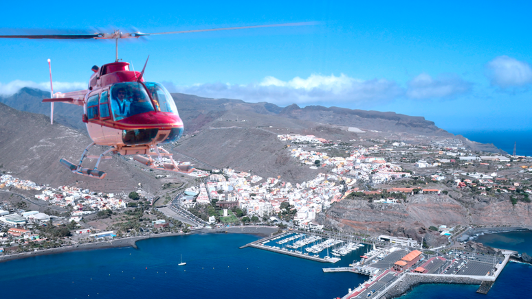 Tour helicóptero Isla Baja desde Adeje