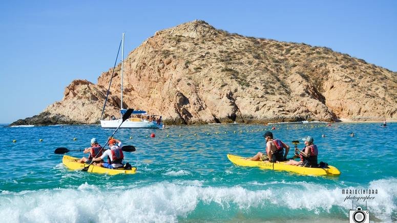 Kayak suelo de cristal y snorkel