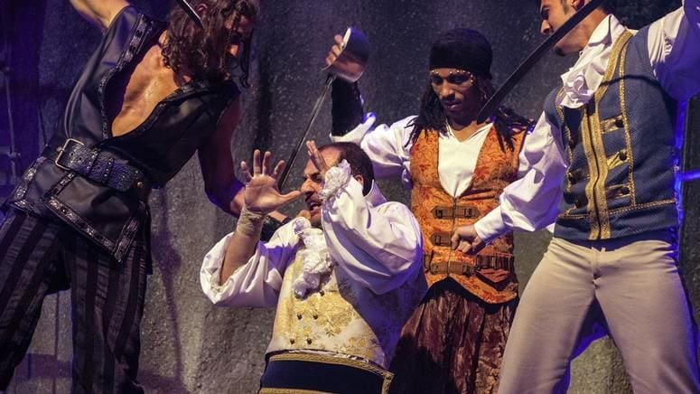 Noche espectáculo pirata
