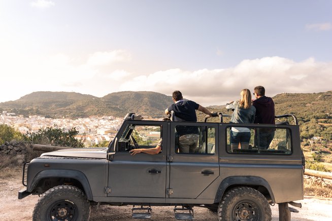 safari jeep atardecer menorca