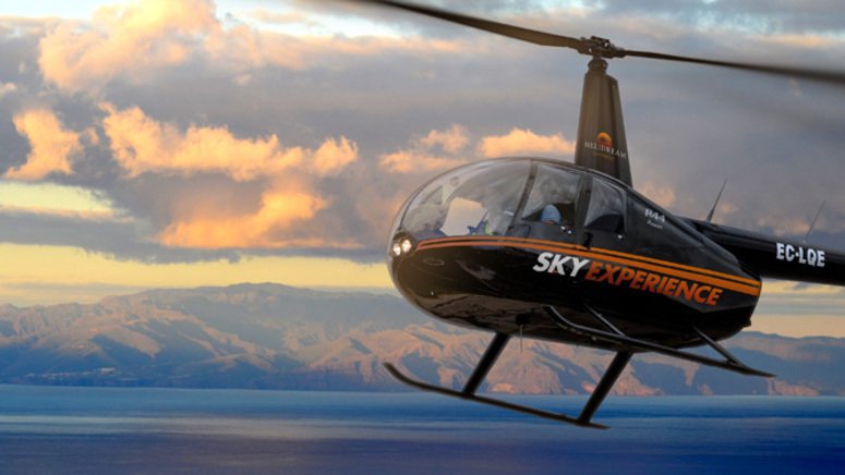 paseo helicoptero costa sur santa cruz tenerife