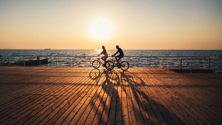 Tour guiado en bicicleta al atardecer por Gran Canaria