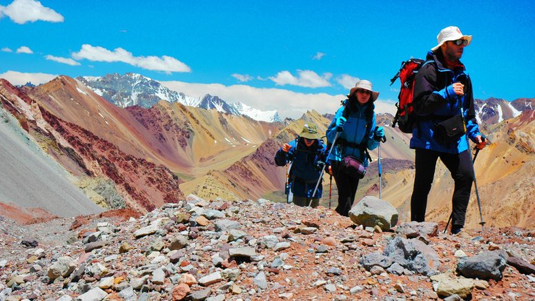 Trekking tres días  Andes