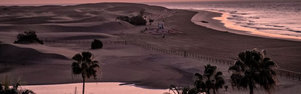 Atardecer scooter costa sur Gran Canaria
