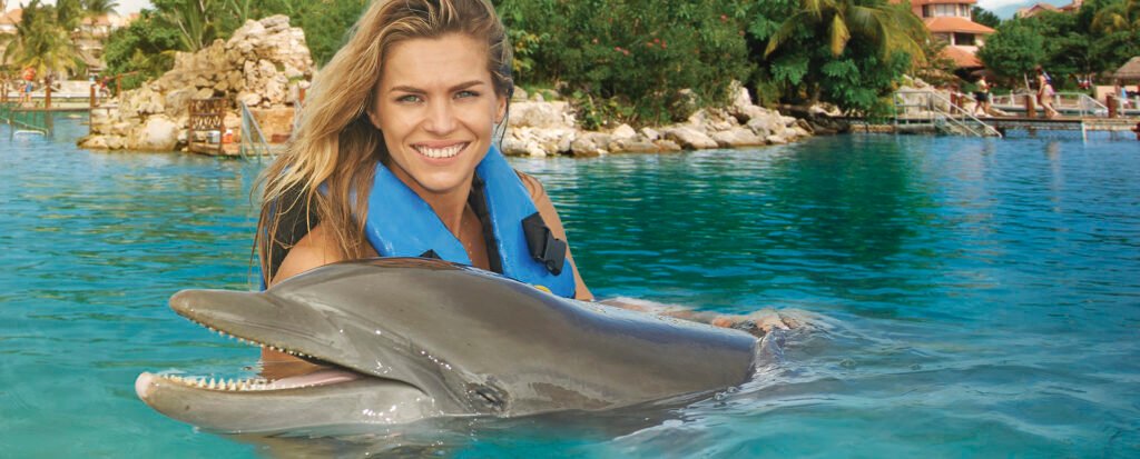 Nada delfines Riviera Maya