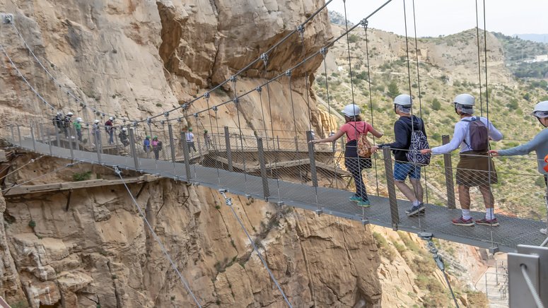 visita guiada caminito rey transporte