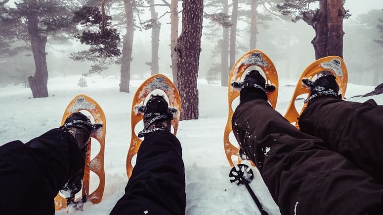 Trekking en la nieve de la Sierra de Guadarrama