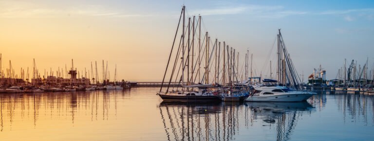 atardecer barco costa blanca