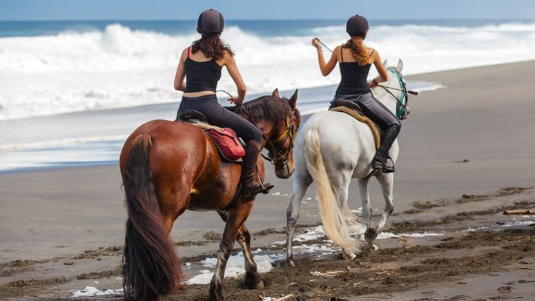 Excursión a caballo por la playa